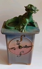Julian Frances Studio Pottery Dragon Clock Excellent Working Condition