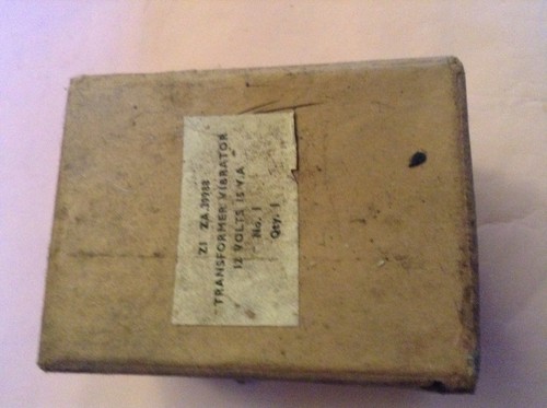 Ww2 era 12volt vibrator - era,
