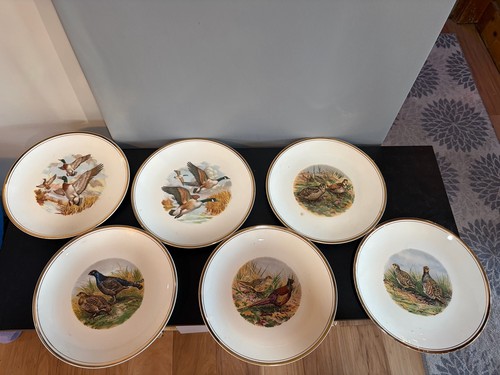 Vintage game bird - game, plates
