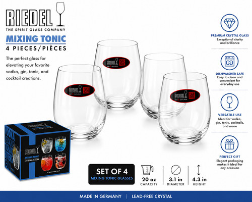 Riedel mixing tonic crystal - "mixing, tonic"