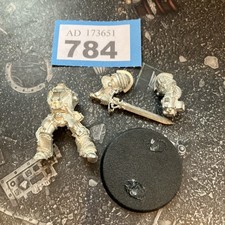 Warhammer 40k Oldhammer Grey Knights Terminator with Incinerator Metal 2003 Oop