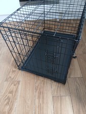 single door folding dog crate