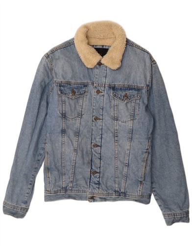 Zara mens denim sherpa jacket - denim,