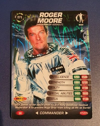 Trading card foil 007 spy - card,
