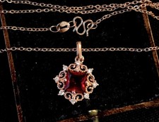 Vintage Style Red Gemstone And