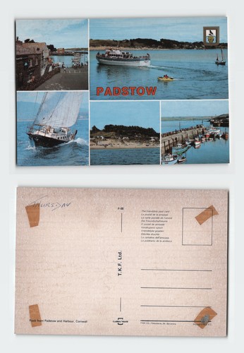Vintage postcard padstow - vintage,