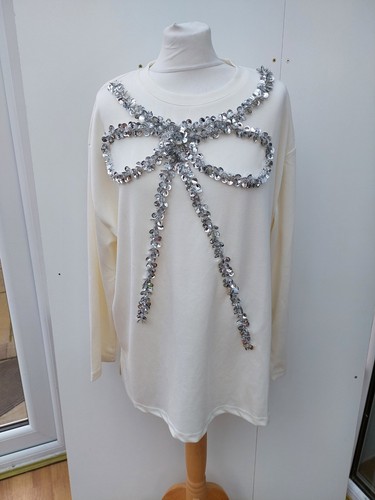 Frank usher jumper - bow, sequin