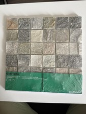 Wall Tiles  Mosaic Quartz Stone Natural Matt (Pack of 7 Tiles) 30cm x 30cm