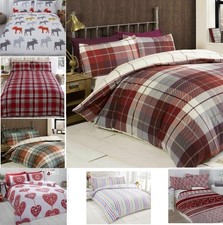 Flannelette duvet cover - flannelette,