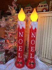 Blow Mold Noel Frosted Tops