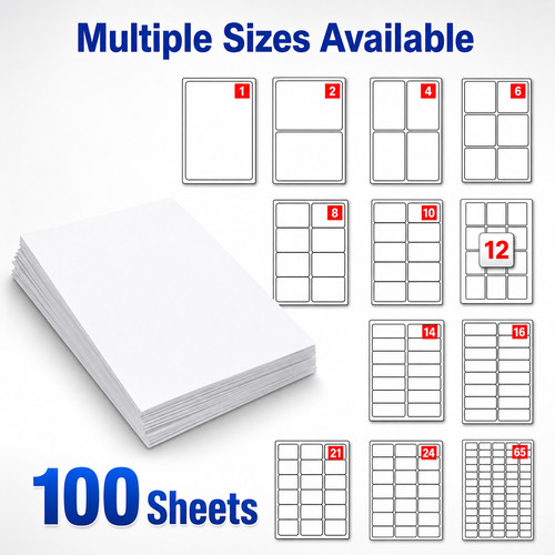 Address labels 100 sheets - a4,