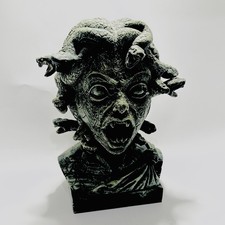 Medusa Head Talking Animatronic Halloween Prop Display Bust Ornament 12”