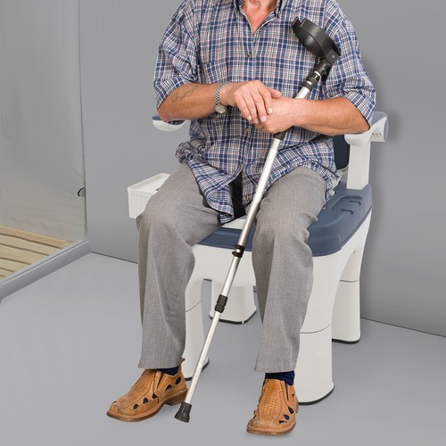 Toilet chair commode blue - commode,