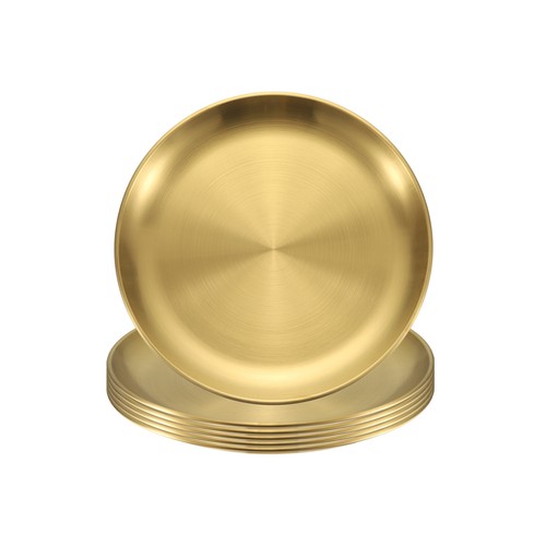 6pcs dinner plate metal - 6pcs,