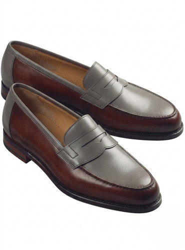 Mens two tone leather - two, penny