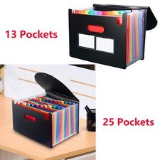 Expanding File Organiser A4 File Holder Documents Storage Folder 13-25 Pocket