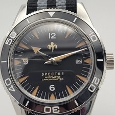 Custom James Bond SPECTRE Black Divers Watch Seiko TMI NH35 Auto Movt 10atm