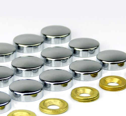 Threaded chrome dome screw - chrome,