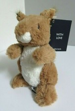 JOHN LEWIS WITH LOVE TV ADVERT RARE SID THE SQUIRREL SOFT PLUSH TOY NEW WITH TAG