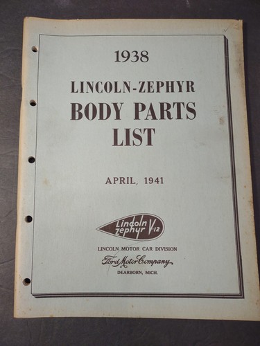 Vtg lincoln zephyr 1938 - vtg,