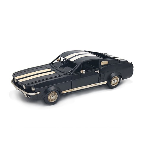 Black racer car model - tin, ford