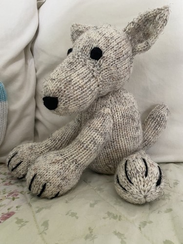Handmade knitted whippet - knitted,