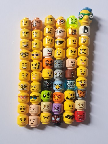 Lego minifigures heads - lego, bundle