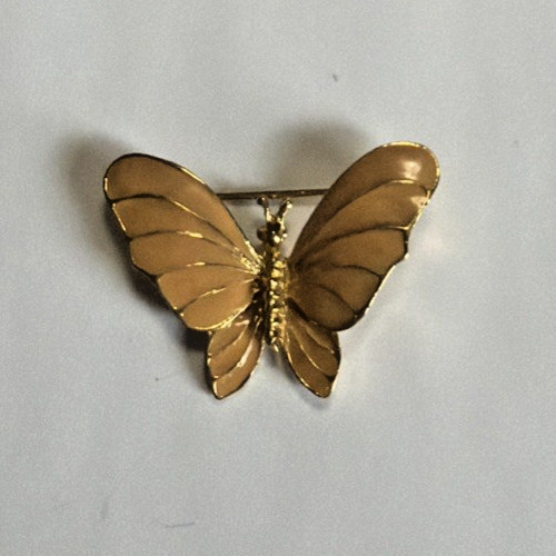Vintage gold tone brown - vintage,