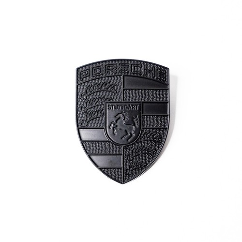 Porsche black emblem hood - emblem,