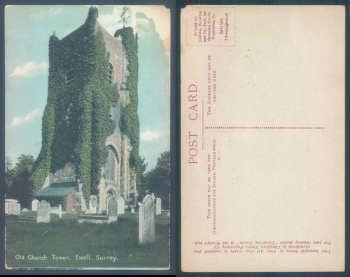 Ivy covered old church - , tower