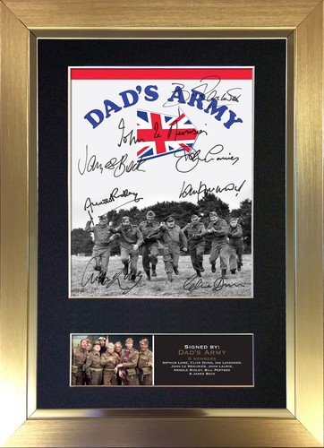 755 dads army signed - a4, cast