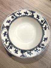 Rare Swinnertons Royal Doulton Silhouette Series Fox Hunting Dessert Bowl 