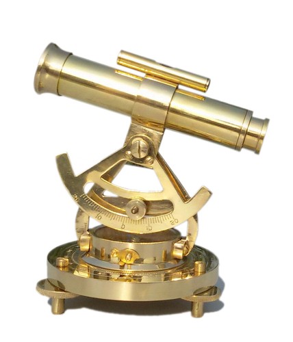 Antique alidade survey tool