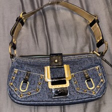 Guess denim purse with faux