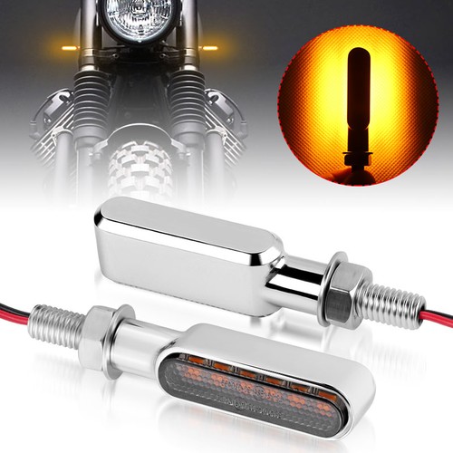 Chrome motorcycle indicator - chrome,