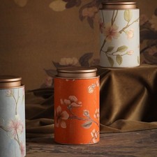 1pcs Tea Tin Can Tea Sealed Jar Portable Tea Storage Jar Empty Tea Packaging Box