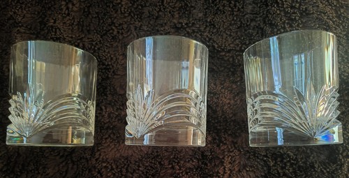 Matching cut glass whisky - cut,