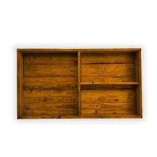 Rustic Wooden Wall Mounted Bar