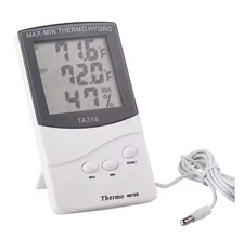 LCD Max-Min Thermometer Hygrometer Digital Indoor Thermo Hygro Humidity Out Temp
