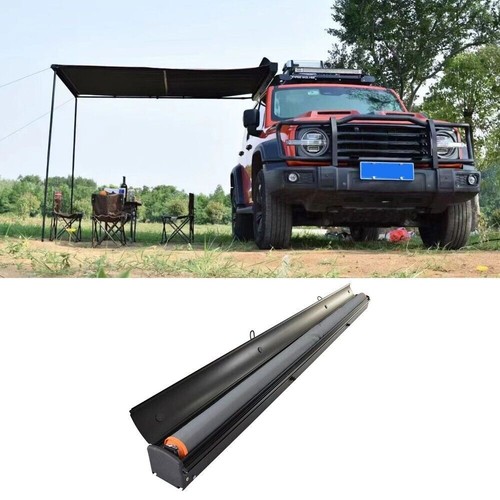 Car side awning - side, pull
