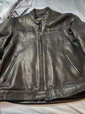 LEATHER MOTORCYCLE MOTO JACKET