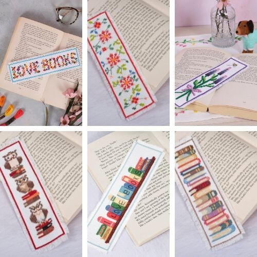 Cross stitch bookmark - cross,