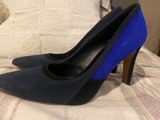 Bourne England Royal & Navy Blue High heel Shoes UK size 39 - XMAS DELIVERY!!!