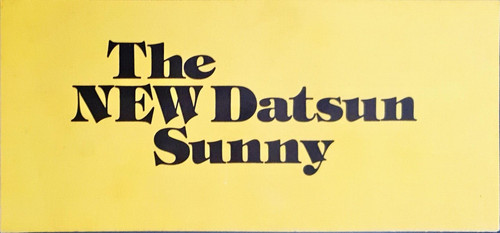 Datsun sunny brochure - datsun, (b210)