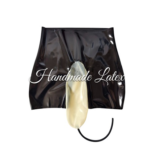 Latex boxer shorts with urine - latex,