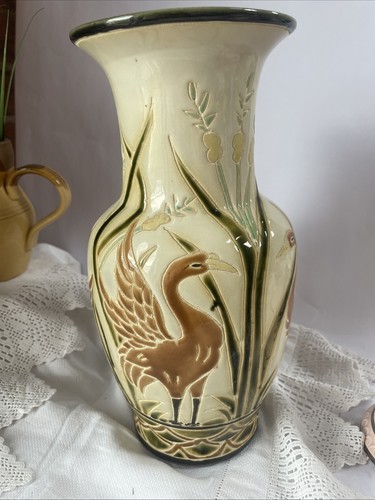 Vintage chinese vase with - vintage,