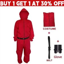 Kid Adult Squid Red Jumpsuit