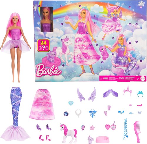 Barbie advent calendar with - barbie,