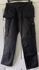Tuff Stuff Pro Heavy Duty Workwear Cargo Trousers Black 34 x 32.5