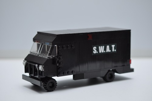 Swat truck black police custom - truck,